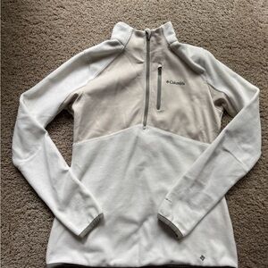 Columbia Off-White Fleece Pullover